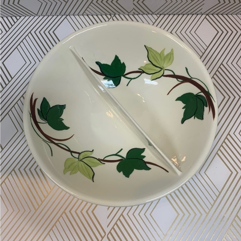 Vintage Blue Ridge Southern Pottery Divided Bowl